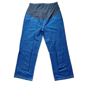 NWT Maternity Jeggings XXL Dark Denim Stretch Panel